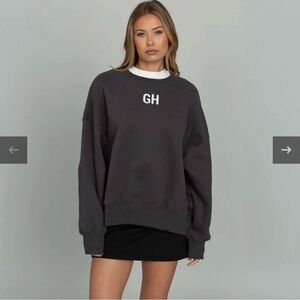 Gold Hinge Dark Grey/Black Sweatshirt with Logo Size Xl